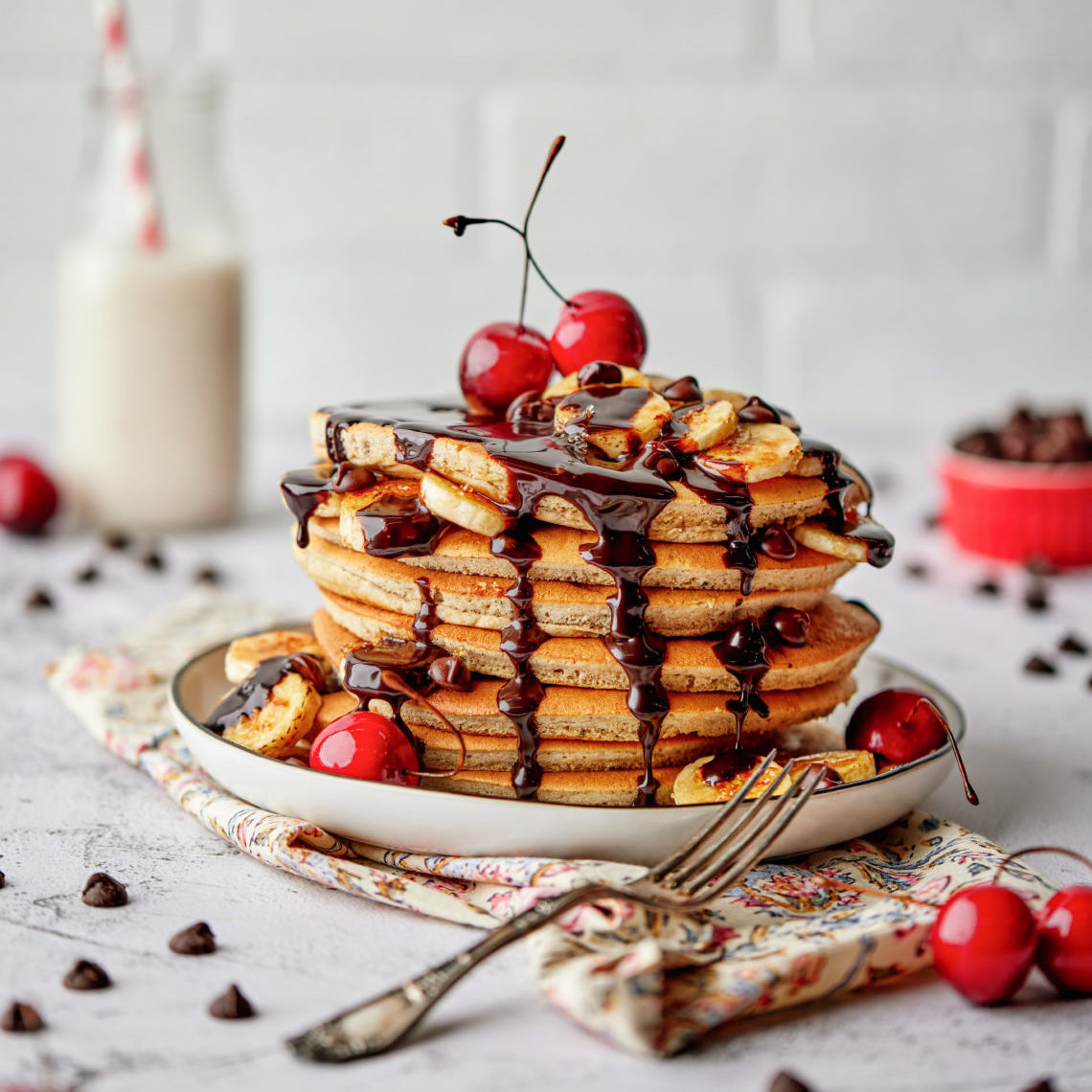 Regular Banana Protein Pancakes